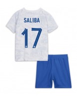 Francie William Saliba #17 Venkovní dres pro děti MS 2022 Krátký Rukáv (+ trenýrky)
